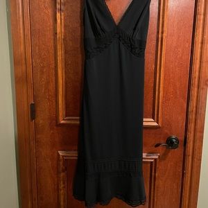Express Black Dress with Black Lace Accents